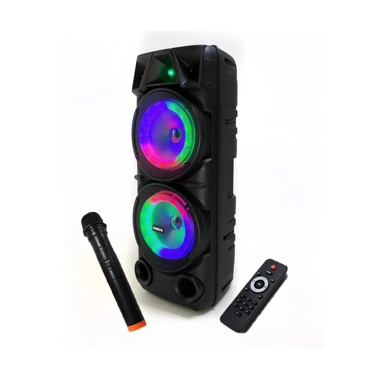 اسپیکر بلوتوثی ZQS 8210 اصلی بهمراه میکروفون بی سیم و کنترل کیفیت عالی