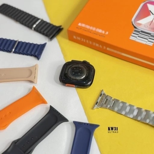 ساعت هوشمند KW31 ultra3 بهمراه بند فلزی کیفیت عالی