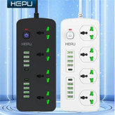 چند راهی هپو H05 3000W با 8 ورودی usb و 2 PD مقاوم در برابر شعله و شوک الکتریکی قیمت عالی