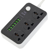 سه راهی هوشمند و محافظ شوک الکتریکی HG 136U با 6 ورودی USB اصلی کیفیت عالی