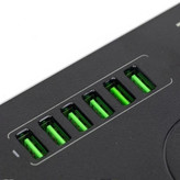 سه راهی و محافظ شوک الکتریکی HG 136U اصلی با 6 ورودی USB و 3 پریز برق قیمت عالی