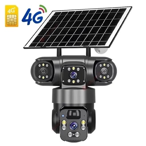 دوربین سیم کارتخور خورشیدی 8 مگا پیکسل 3 لنز 3 تصویر V380 X4 اصلی کیفیت عالی