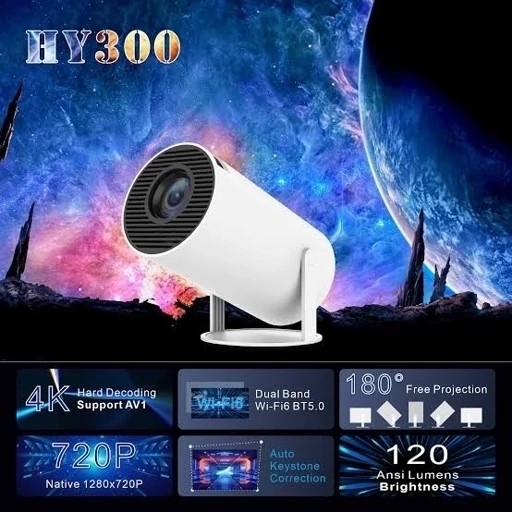 ویدئو پروژکتور HY300 اصلی با قابلیت نصب برنامه و رم خور قیمت عالی