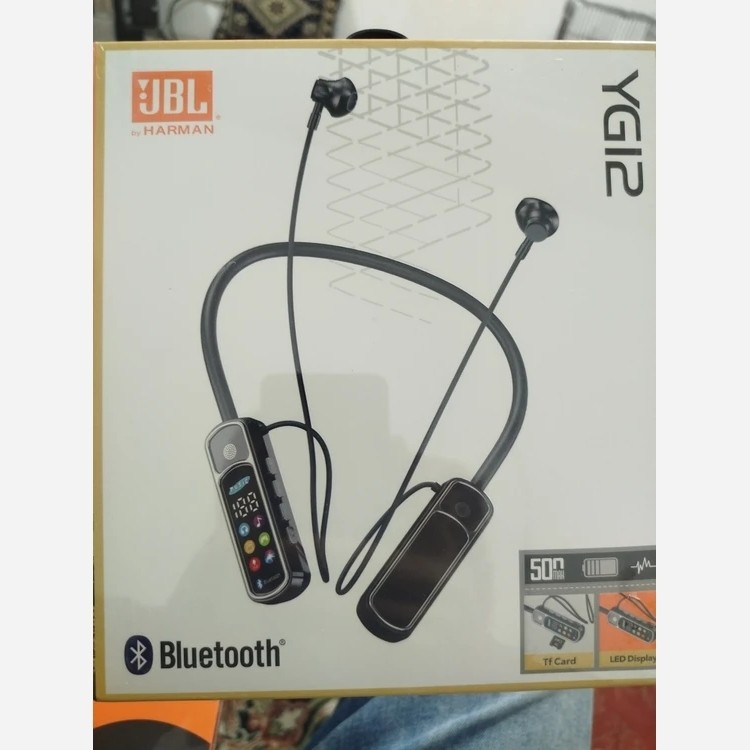هندزفری بلوتوث گردنی JBL مدل YG12 کیفیت عالی