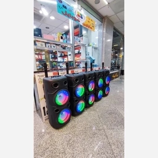 اسپیکر بلوتوثی چمدانی ZQS 8210S شارژی قابل حمل اصلی بهمراه کنترل و میکروفون قیمت عالی