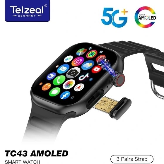 ساعت هوشمند سیم کارت خور Telzeal TC43 آمولد با دوربین مخفی ریجستری کیفیت عالی