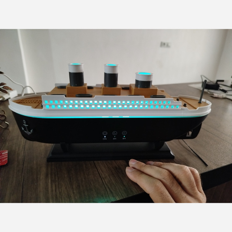 بخور سرد کشتی تایتانیک اصلی دارای RGB به همراه ریموت قیمت عالی