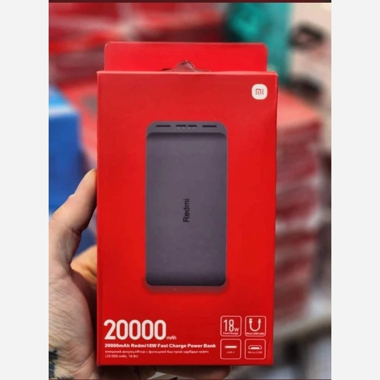 پاوربانک 20 هزار میلی آمپری شیائومی اصلی اورجینال 20000 New Pack خروجی 18 وات فست شارژ قیمت عالی
