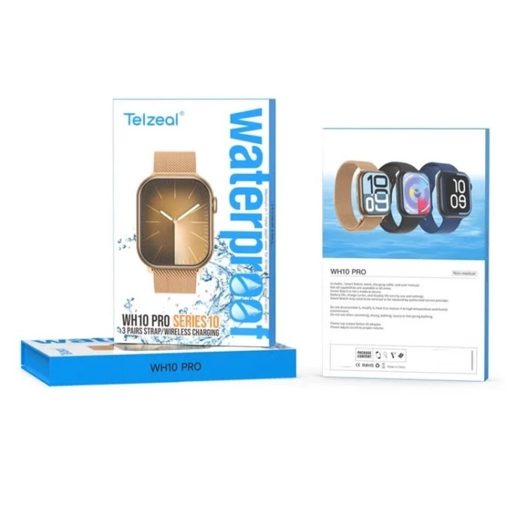 ساعت هوشمند تلزیل WH10 pro اصلی سری 10 ضدآب کیفیت عالی با 3 بند اضافه قیمت عالی
