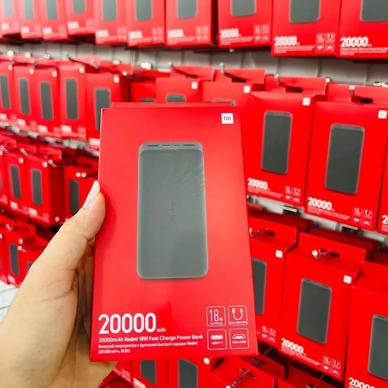 پاوربانک شارژر همراه xiaomi redmi 20000 اصل و اورجینال پک گلوبال کیفیت عالی