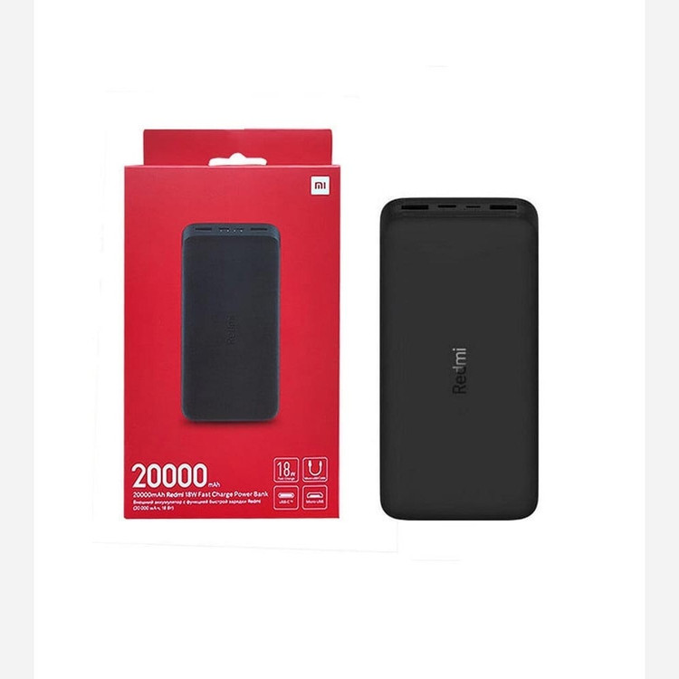 پاوربانک شارژر همراه xiaomi redmi 20000 اصل و اورجینال پک گلوبال کیفیت عالی