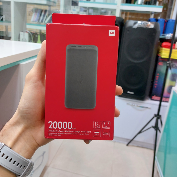 پاوربانک شارژر همراه xiaomi redmi 20000 اصل و اورجینال پک گلوبال کیفیت عالی