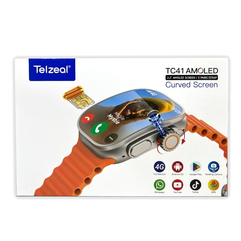 ساعت هوشمند سیم کارت خور TELZEAL TC41 دوربین چرخشی ریجستر قیمت عالی