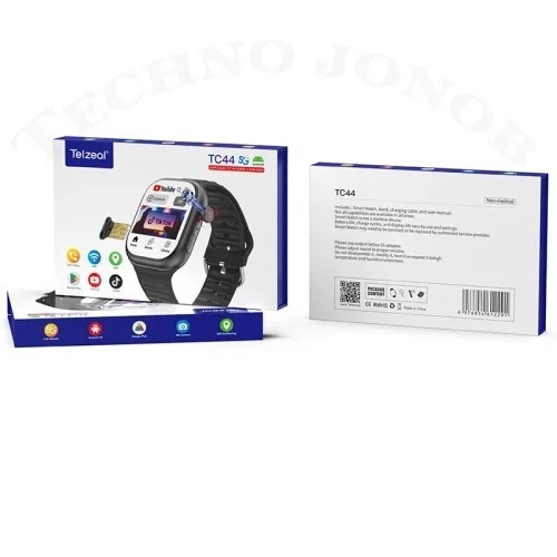 ساعت هوشمند سیمکارت خور Telzeal TC44 5G اصلی Amoled دوربین دار بهمراه 3 عدد بند ریجستری قیمت عالی