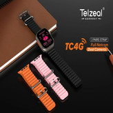 ساعت هوشمند Telzeal مدل TC4G سیم کارت خور ریجستری 64 گیگ حافظه داخلی 4 گیگ رم 2 دوربین و 3 بند