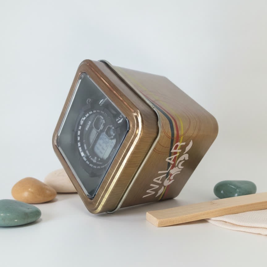 ساعت مچی مردانه ضدآب مدل والار با جعبه فلزی