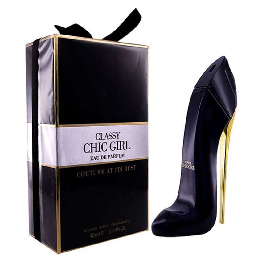 ادکلن CLASSY CHIC GIRL FRAGRANCE WORLD ادکلن گود گرل مشکی-کفشی فراگرانس وورد