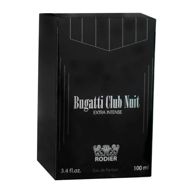 ادو پرفیوم مردانه رودیر مدل بوگاتی کلاب نویت Bugatti Club Nuit حجم 100 میلی لیتر