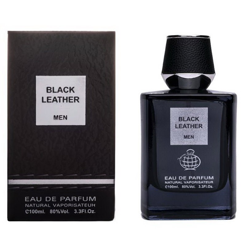 عطر ادکلن فراگرنس ورد بلک لدر با اسپری Fragrance World Black Leather