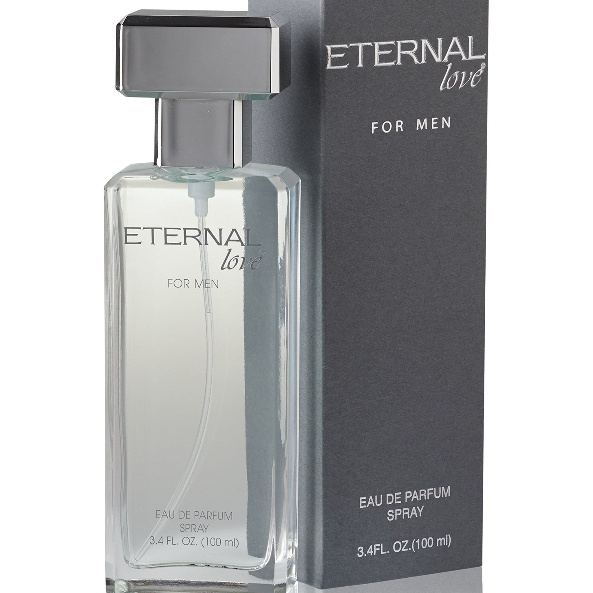 ادکلن اترنال مردانه eternal love حجم 100 میل اترنال خاکستری