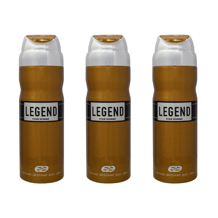 اسپری خوشبو کننده بدن مردانه عماد آرا مدل Legend حجم 200 میلی لیتر مجموعه 3 عددی