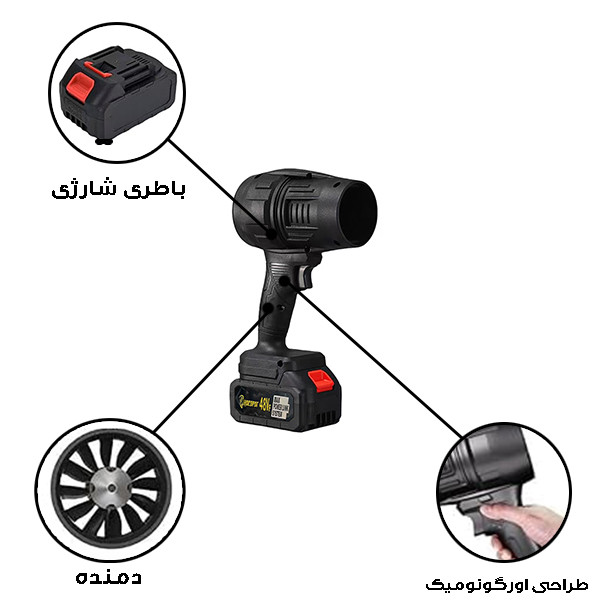 دستگاه دمنده 48 وات هوکوپر مدل شارژی کد HOCO-48W
