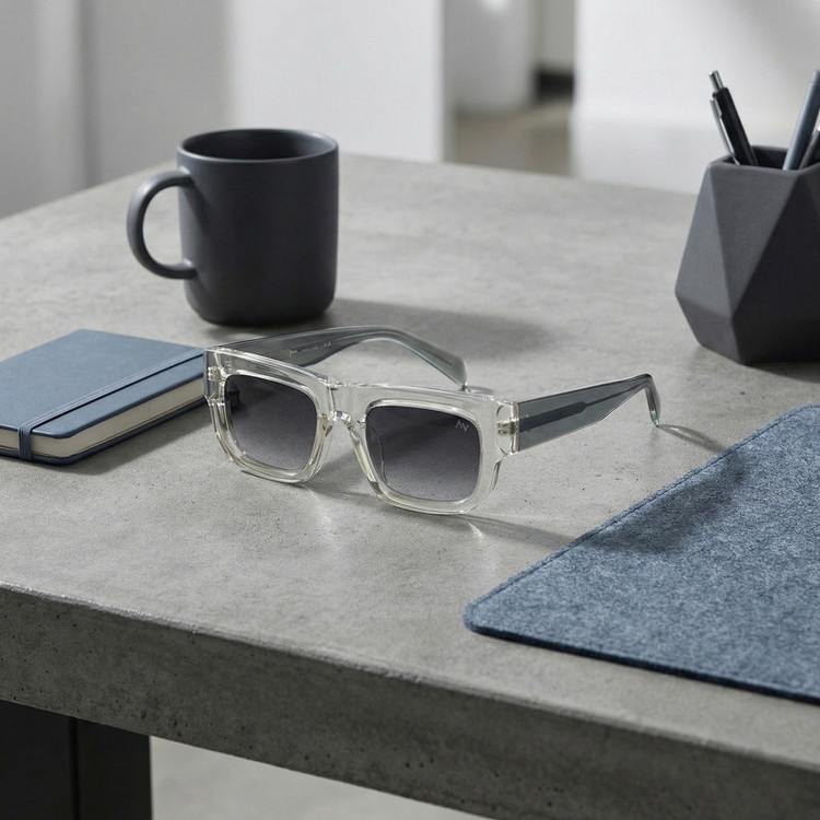 عینک آفتابی مستطیلی آلبرت وگ مدل S31111C4 Acetate Avantgarde Visionary