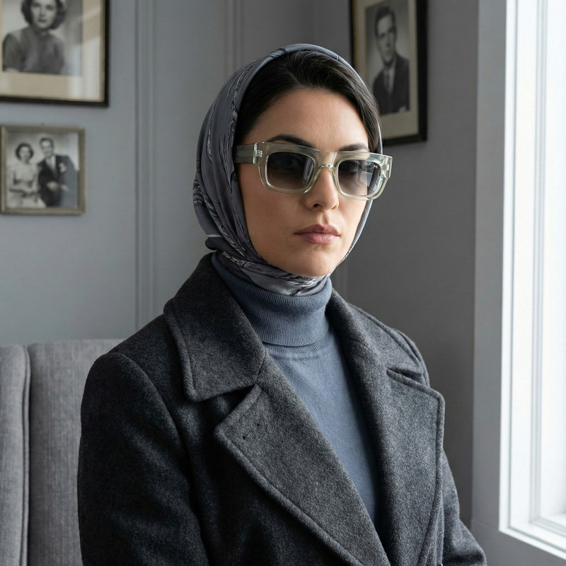 عینک آفتابی مستطیلی آلبرت وگ مدل S31111C4 Acetate Avantgarde Visionary