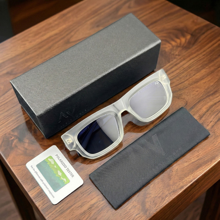 عینک آفتابی مستطیلی آلبرت وگ مدل S31111C3 Acetate Avantgarde Visionary