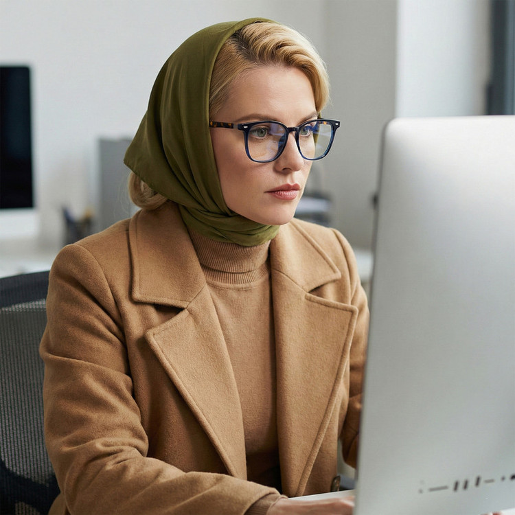فریم عینک طبی مربعی مدل TJ868C259-P81 مناسب برای انواع صورت