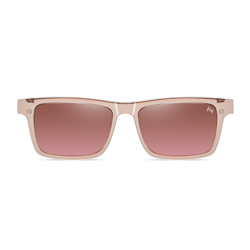 فریم عینک طبی آلبرت وگ مدل CG7703C286P191 Polarized Double Switch مناسب برای انواع صورت به همراه کاور آفتابی