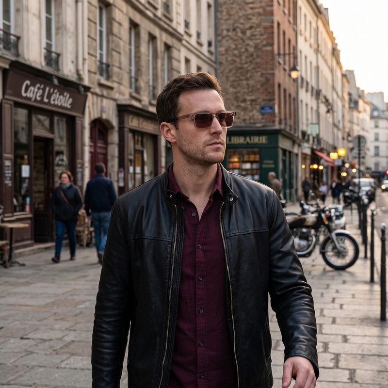 فریم عینک طبی آلبرت وگ مدل CG7703C286P191 Polarized Double Switch مناسب برای انواع صورت به همراه کاور آفتابی