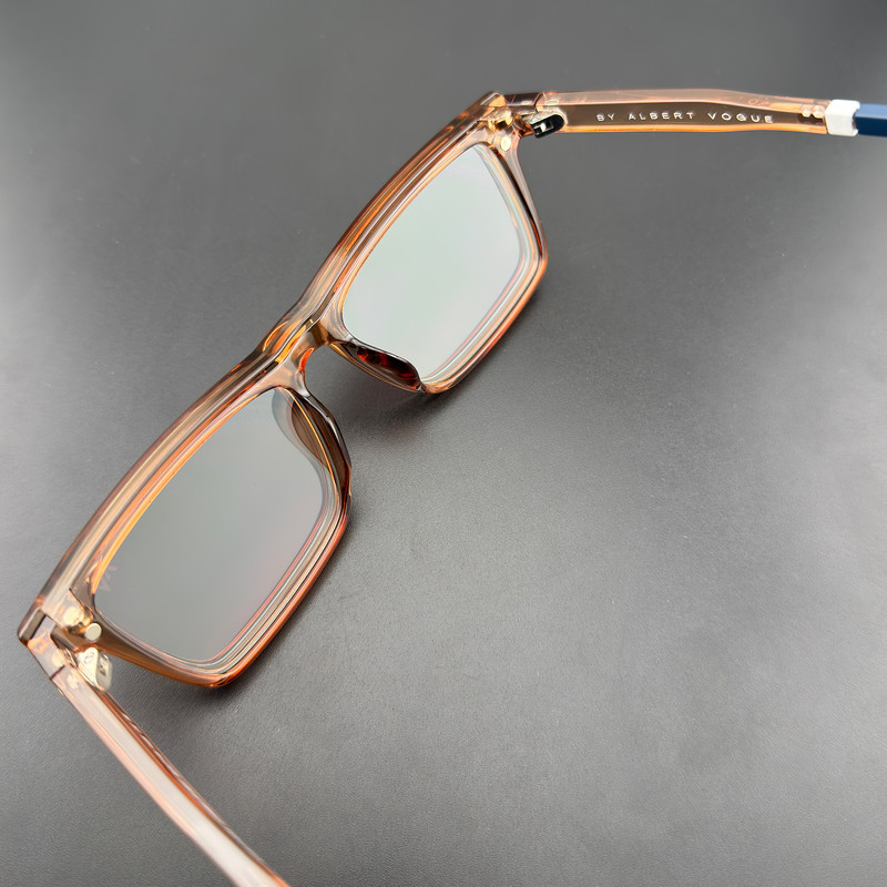فریم عینک طبی آلبرت وگ مدل CG7703C286P191 Polarized Double Switch مناسب برای انواع صورت به همراه کاور آفتابی