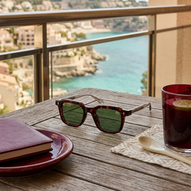 عینک آفتابی ویفرر (Wayfarer) آلبرت وگ مدل SZ8105 Tortoise Fern