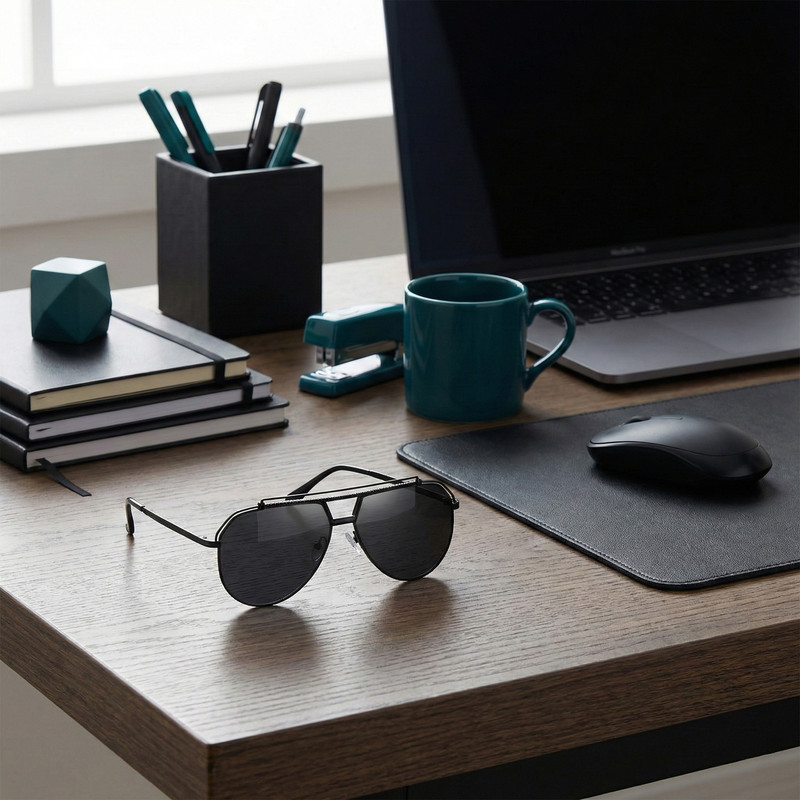 عینک آفتابی خلبانی (Aviator) مردانه مدل JS8533C91-P145 Polarized