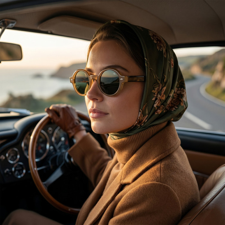 عینک آفتابی گرد آلبرت وگ مدل S-31108-C3 Acetate Avantgarde Visionary