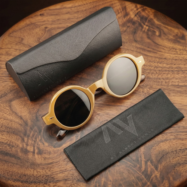 عینک آفتابی گرد آلبرت وگ مدل S-31108-C3 Acetate Avantgarde Visionary