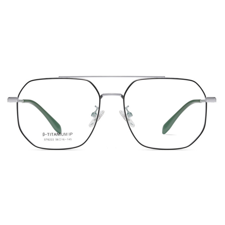 فریم عینک طبی چند ضلعی مدل ST6222C125-P298 مناسب برای انواع صورت