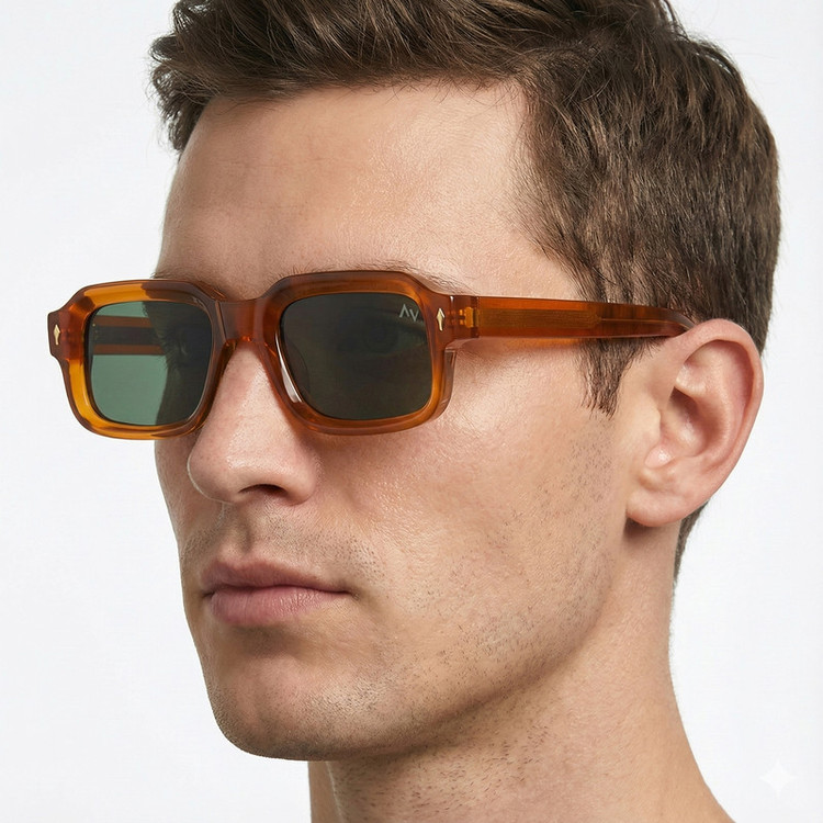عینک آفتابی فریم خاص آلبرت وگ مدل SZ-8302 Tangerine