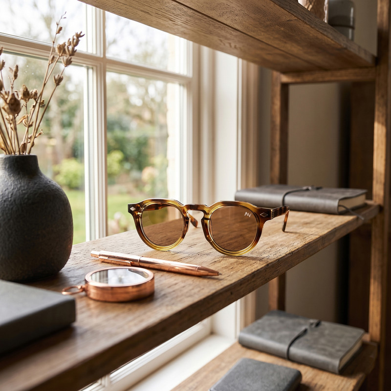 عینک آفتابی پنتوس (Pantos) آلبرت وگ مدل SZ8203 Tortoise Tawny