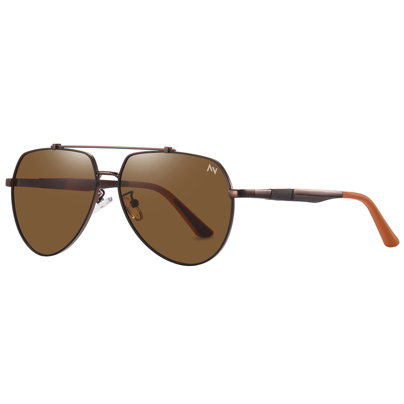 عینک آفتابی خلبانی مردانه آلبرت وگ مدل 6322C108P112 Polarized Avantgarde Visionary