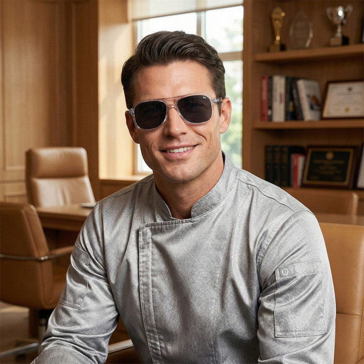 عینک آفتابی خلبانی (Aviator) آلبرت وگ مدل S31117C4 Acetate Avantgarde Visionary