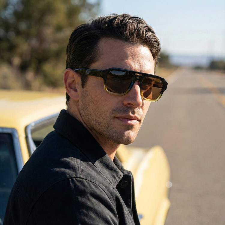 عینک آفتابی خلبانی (Aviator) آلبرت وگ مدل S31120C4 Acetate Avantgarde Visionary