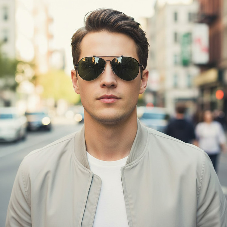 عینک آفتابی خلبانی (Aviator) مردانه آلبرت وگ مدل JS8528-C04-P144 Polarized Flex