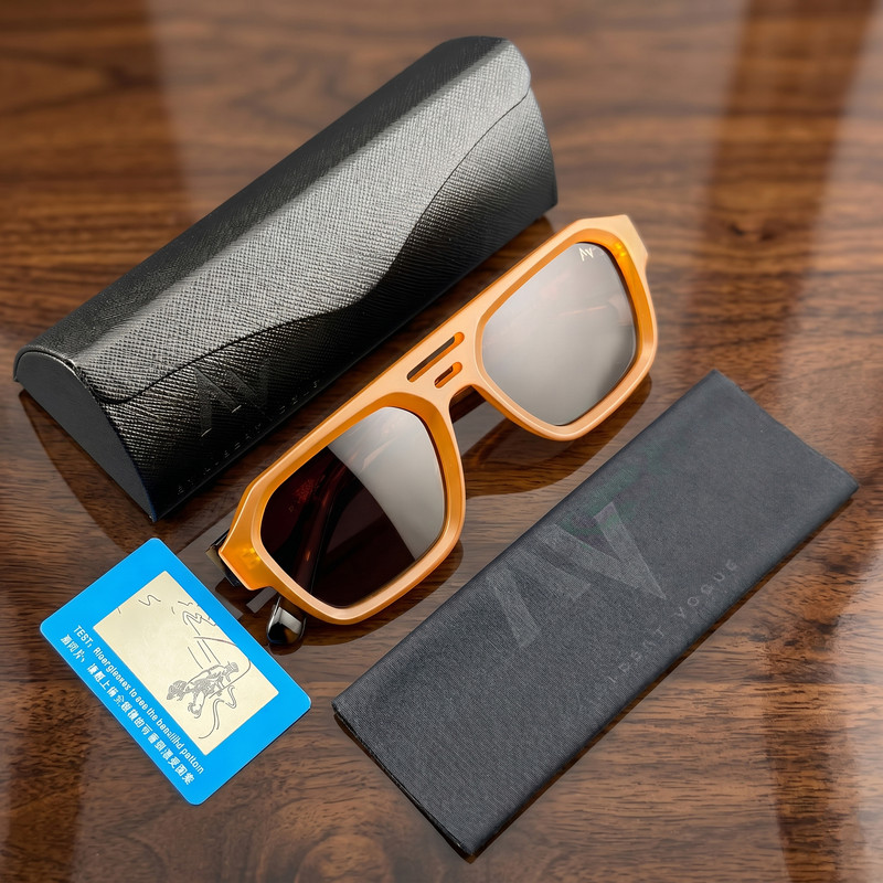 عینک آفتابی خلبانی (Aviator) آلبرت وگ مدل S31120C3 Acetate Avantgarde Visionary