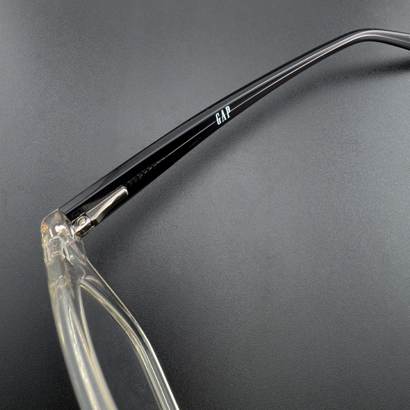 فریم عینک طبی ویفرر (Wayfarer) گپ مدل 8002C3 Transparent Pearl River مناسب برای صورت بیضی، گرد