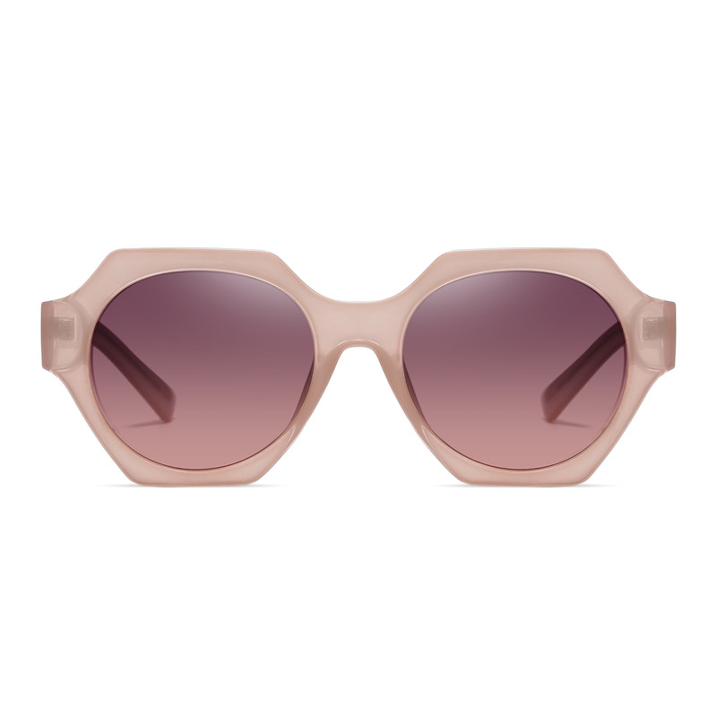 عینک آفتابی چند ضلعی زنانه آلبرت وگ مدل S26106C3 Acetate Avantgarde Visionary
