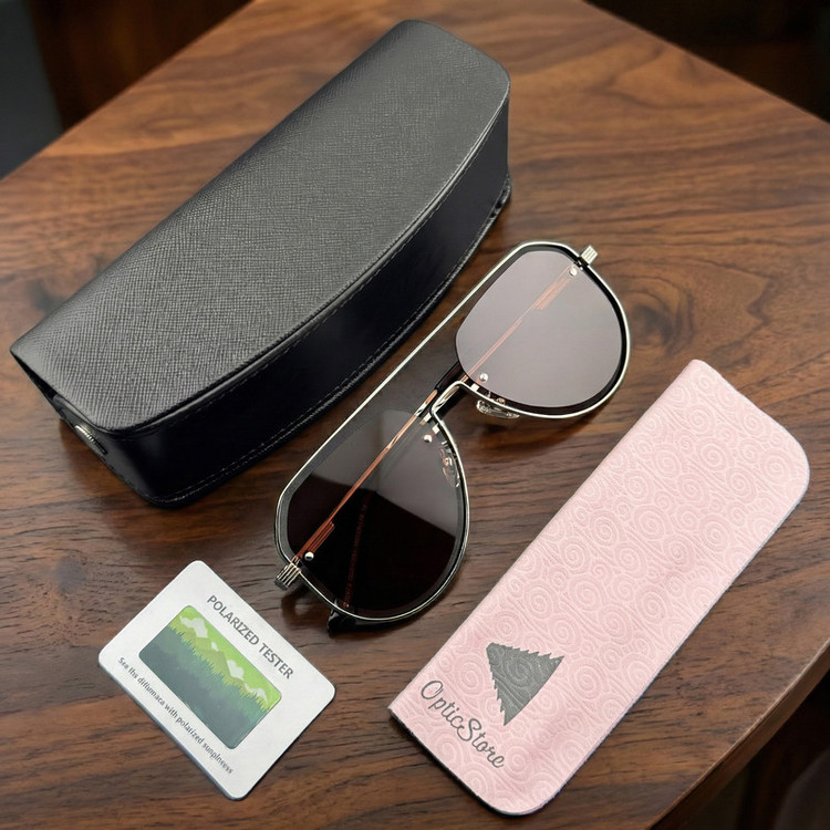 عینک آفتابی خلبانی (Aviator) مدل JS8574C05-P251 Polarized