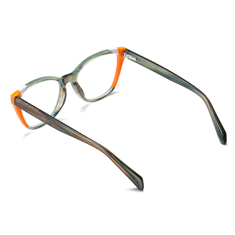 فریم عینک طبی گربه ای زنانه مدل PS8823C764-P181 مناسب برای صورت بیضی، قلب، گرد، لوزی، مثلث، مربع، مستطیل