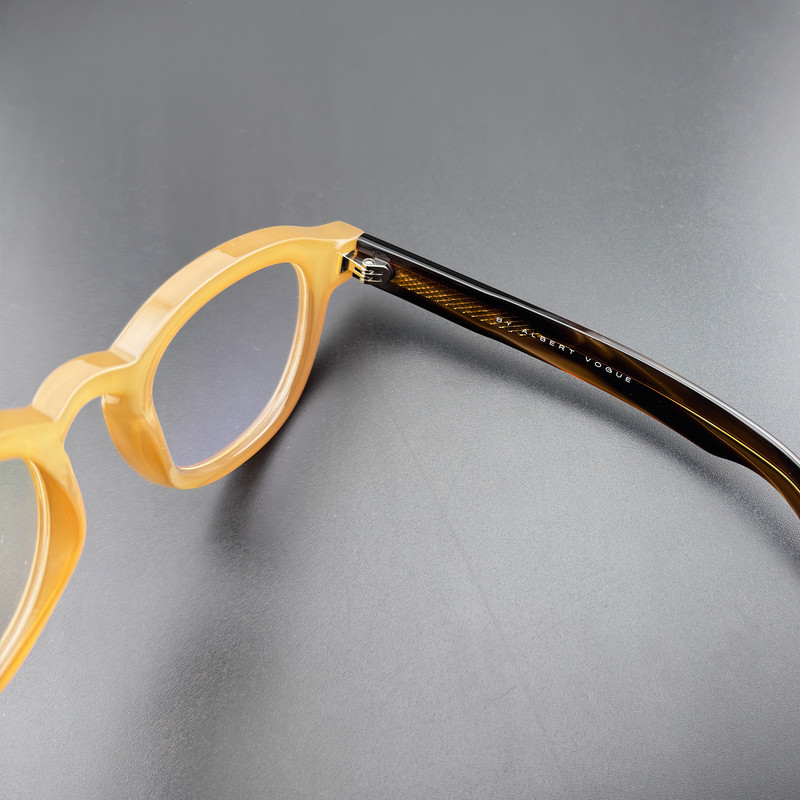 فریم عینک طبی ویفرر آلبرت وگ مدل S31107C3-1 Acetate مناسب برای صورت گرد